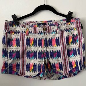American Eagle Outfitters women’s Rainbow Color Print Shorts size 8